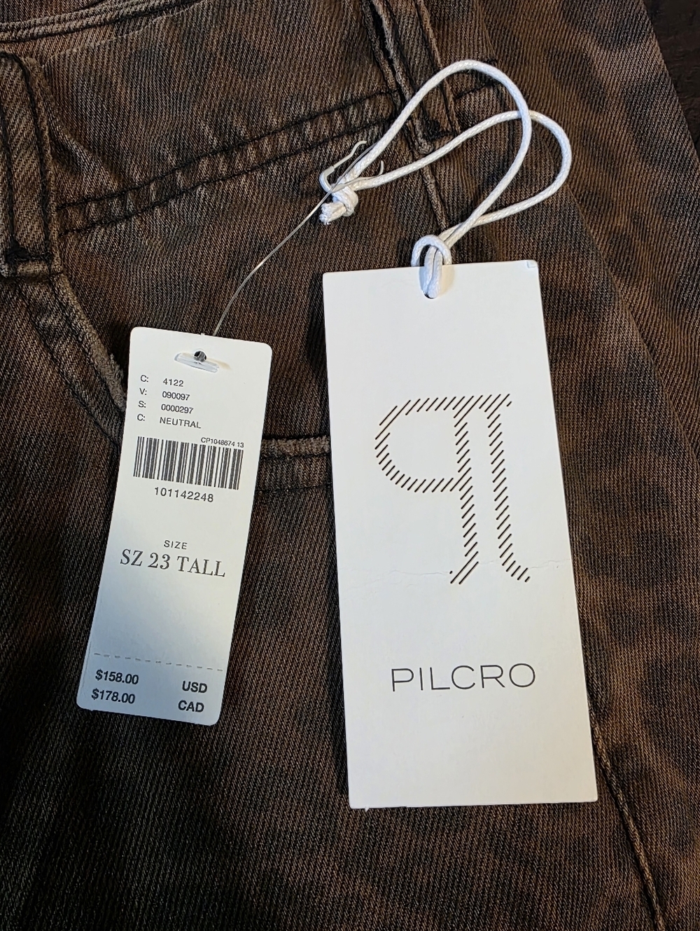 NWT The Adi Leopard Mid-Rise Flare Jeans by Pilcro, Animal Print, Size 23 Tall - Picture 14 of 14